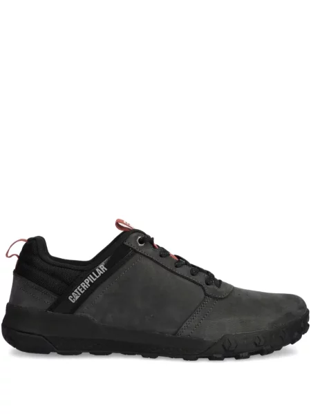 Sneakerși Caterpillar cu șireturi din dantelă gri