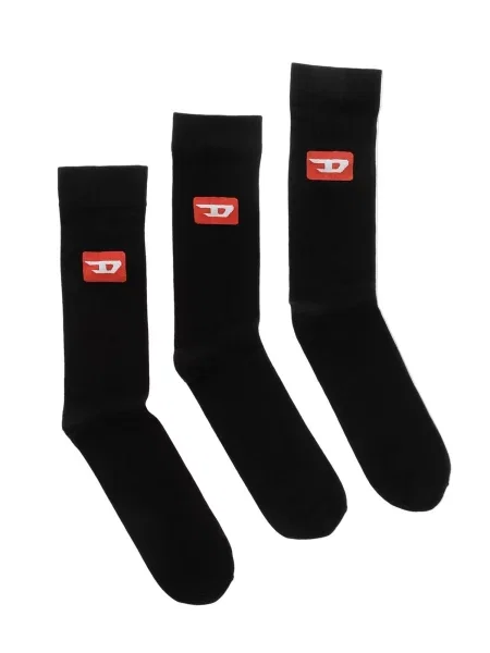 DIESEL Șosete SKM-RAYTHREEPACK-R' negru