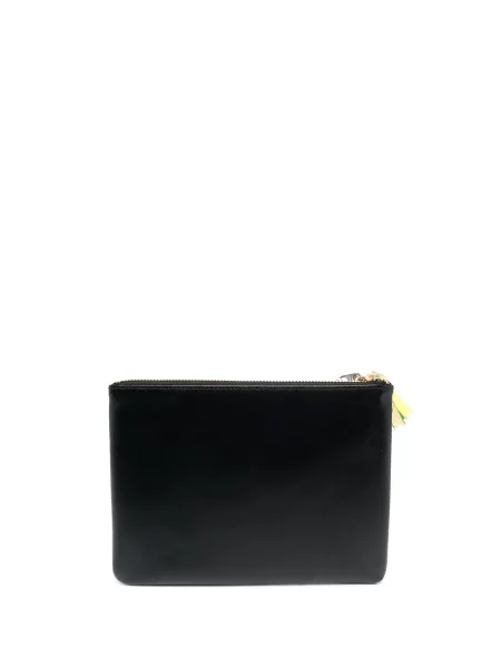 Iš natūralios odos piniginė Comme Des Garçons Wallet juoda