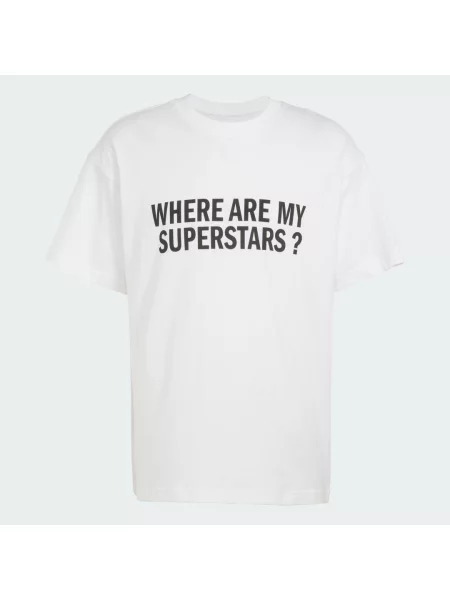 TRIČKO WHERE ARE MY SUPERSTARS bílé