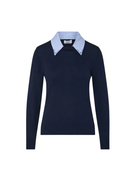 Sweter Liu Jo wełniany niebieski