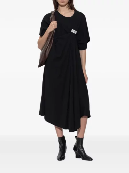 Rochie Mm6 Maison Margiela cu autograf negru