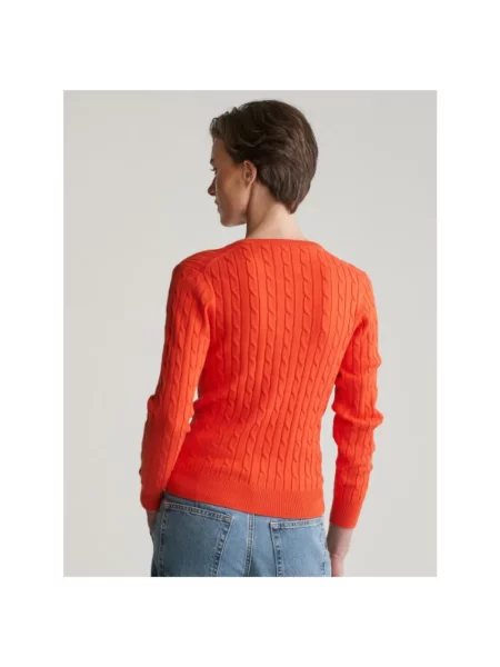 Sweter Gant pomarańczowy