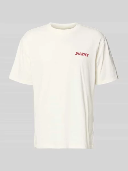 T-shirt o kroju regular fit z nadrukiem z motywem Model DRY RIDGE' Dickies biała
