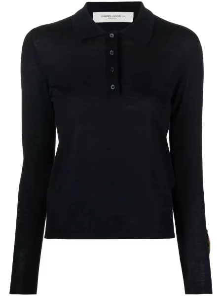 Tricou polo Golden Goose de lână