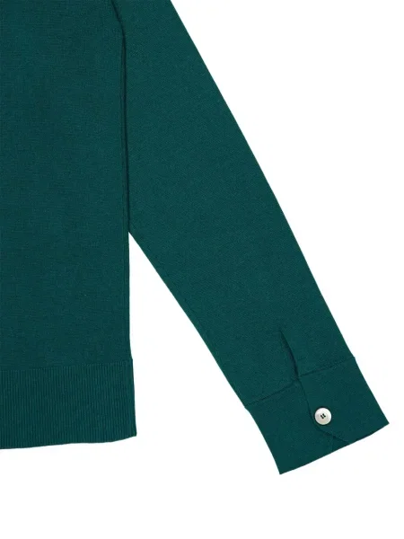 Cămașă Piacenza Cashmere din cașmir verde