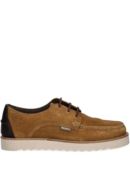 Pantofi Barbour cu șireturi din dantelă maro