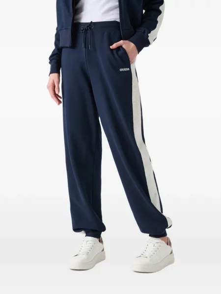 Pantaloni Guess alergare albastru