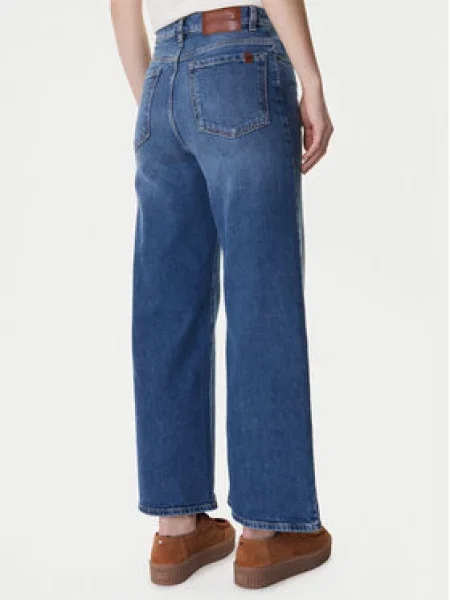 Weekend Max Mara Jeans hlače Pulvino Mornarsko Wide Leg modra