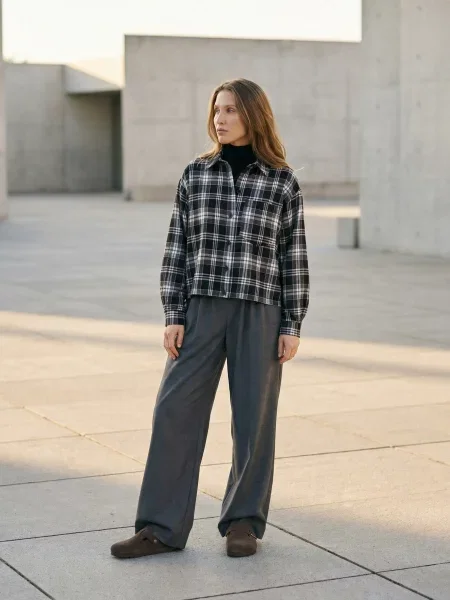 Сорочка повсякденна Seventeen кашемір чорний