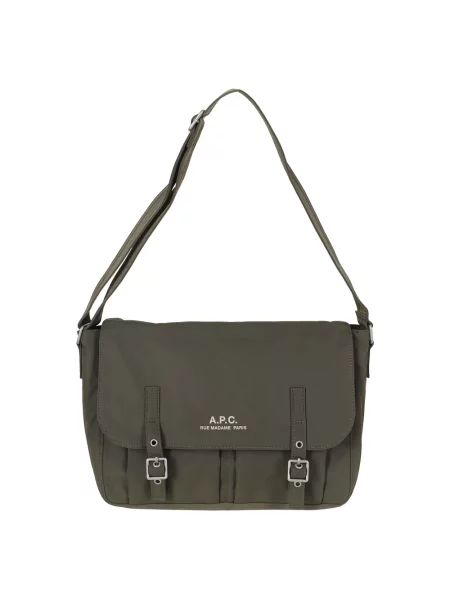 Torba crossbody A.p.c. zielona