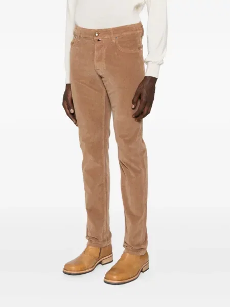 Manšestrové kalhoty Jacob Cohen hnědé