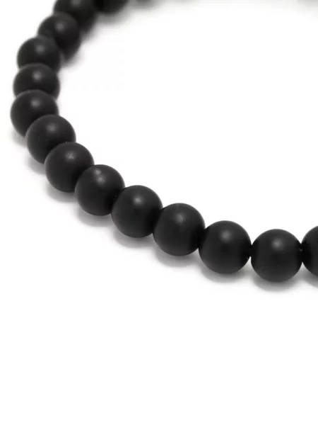 Náramek Alexander Mcqueen s korálky černý