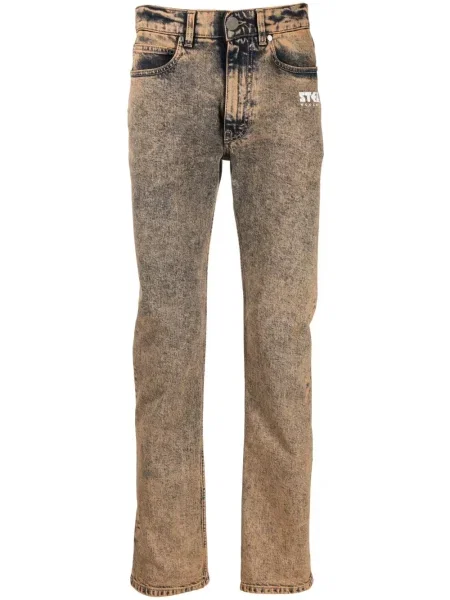 Blugi drepți Stella Mccartney cu imagine portocaliu