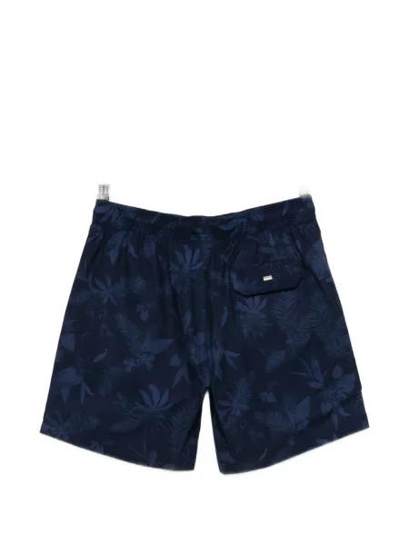 Slip de baie Boss cu model floral albastru