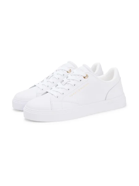 Sneakers Tommy Hilfiger Th Feminine Cupsole Leather alb