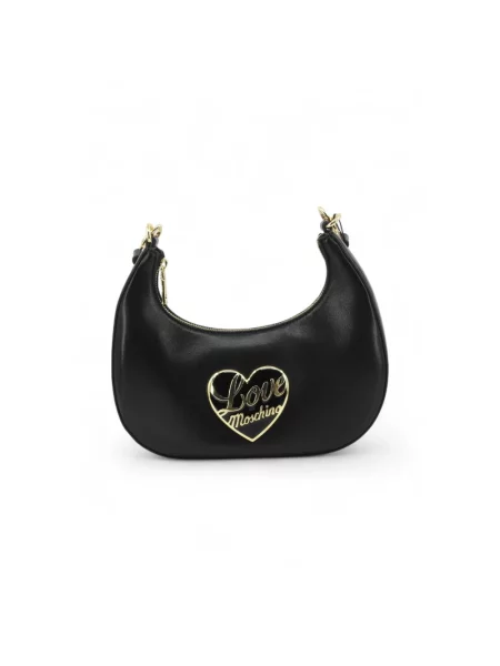 Torebka Love Moschino skórzana czarna