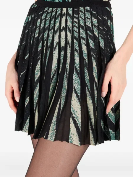 Fusta plisata Roberto Cavalli plisată albastru