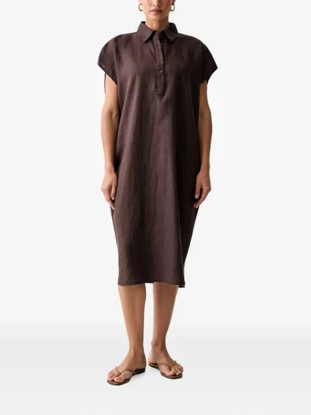 Rochie tip cămașă Benetton maro