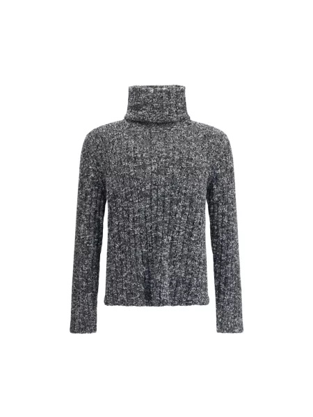 Sweter z golfem Dolce And Gabbana wełniany do golfa szary