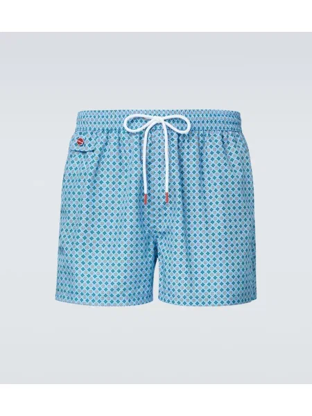 Slip de baie Kiton cu imagine albastru