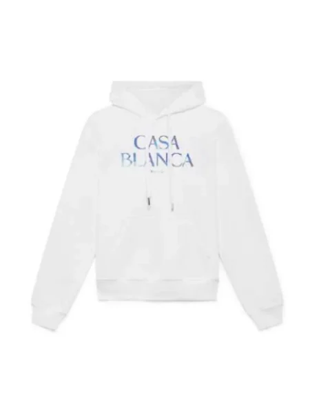 Bluza z kapturem Casablanca z kapturem biała