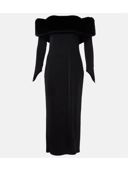 Jedwabna sukienka The New Arrivals Ilkyaz Ozel czarna