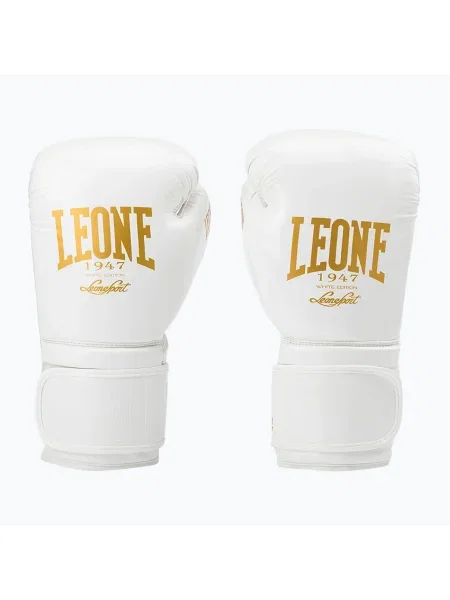 Боксови ръкавици Leone Black&White white бяло