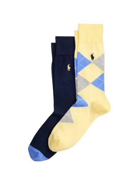 Πλισέ πουκάμισο Polo Ralph Lauren argyle μπλε