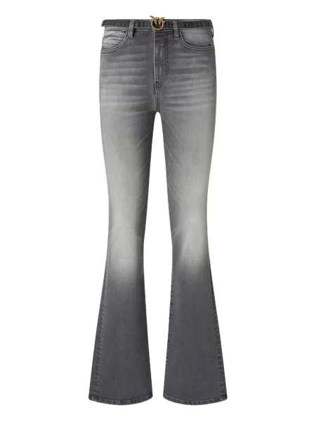 Blugi evazați Pinko cu broderie gri