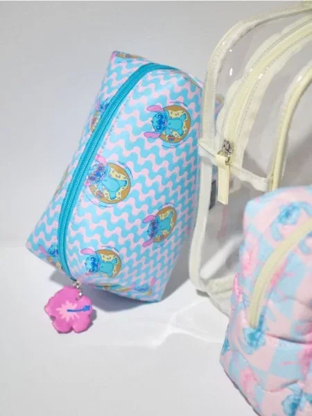 Косметичка Lilo & Stitch пастельний рожевий