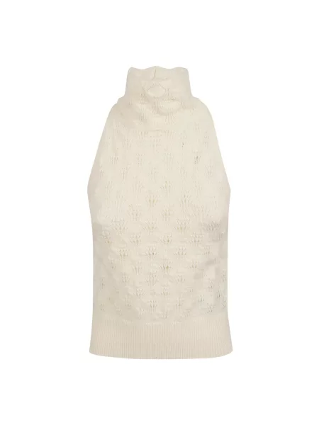 Dzianinowy sweter Ermanno Scervino biały