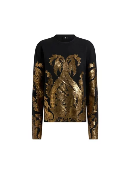 Sweter Etro wełniany czarny