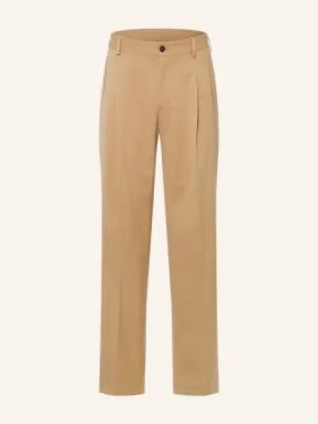 Strellson Spodnie Loose Fit beige beżowe