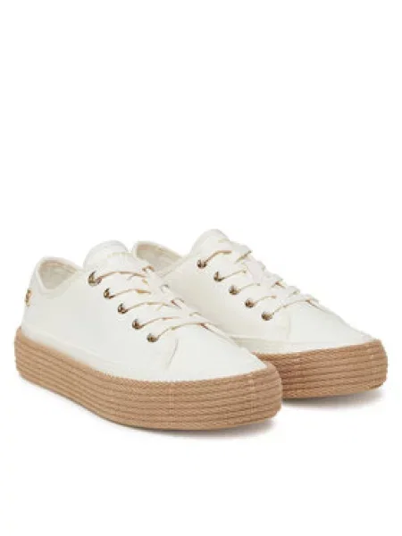 Tommy Hilfiger Espadrilky Vulc Espadrille Sneaker bílá