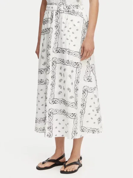 Midi sukně Weekend Max Mara bílé