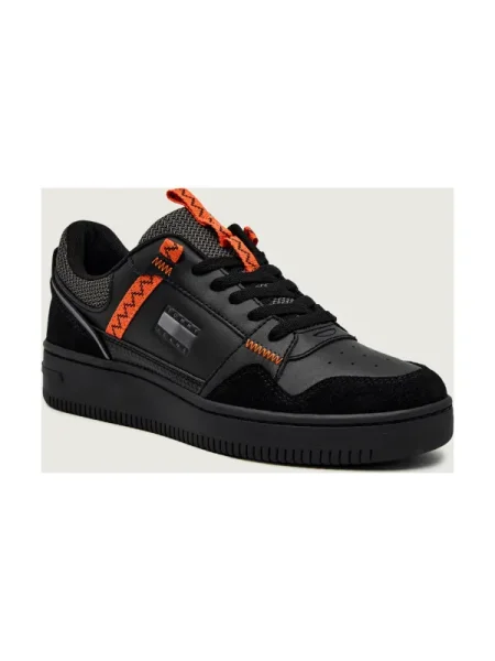 Sneakers Tommy Jeans Tjm Retro Basket negru