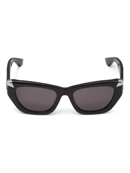 Okulary przeciwsłoneczne Alexander Mcqueen w geometryczne wzory czarne