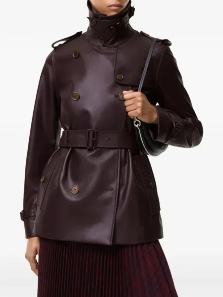 Geanta de piele Burberry violet