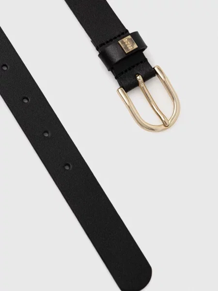 Кожаный ремень Boss с ремешками