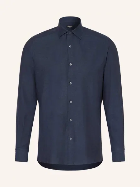 Zegna Košile Regular Fit modrá