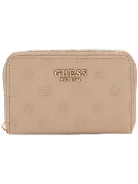 Kézitáska Guess autogrammal bézs