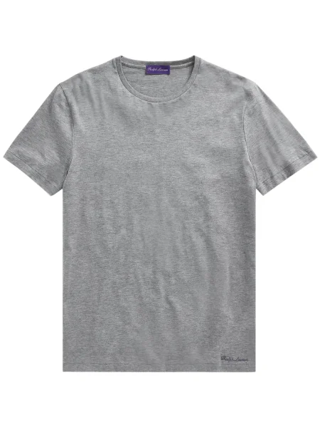 Tricou Ralph Lauren Purple Label cu broderie gri