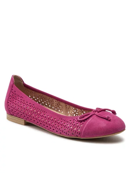 Balerinke Caprice Fuchsia Suede roza