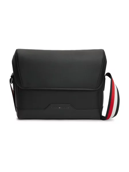 TOMMY HILFIGER Geantă de umăr negru