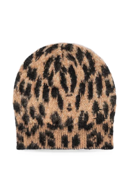 Căciulă Laneus cu imagine cu model leopard maro