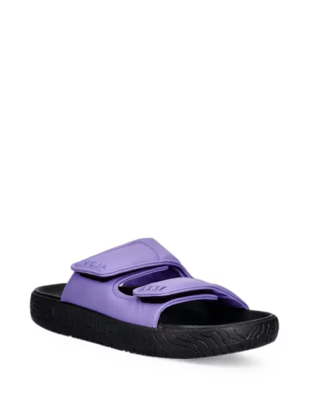 Papuci Veja din piele violet