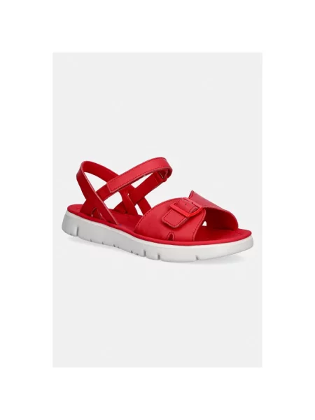 Camper sandały skórzane Oruga Sandal czerwone
