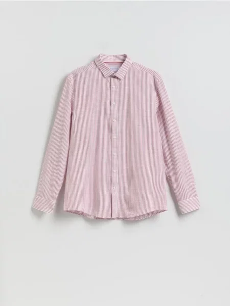 Reserved Cămașă regular fit în dungi roșu