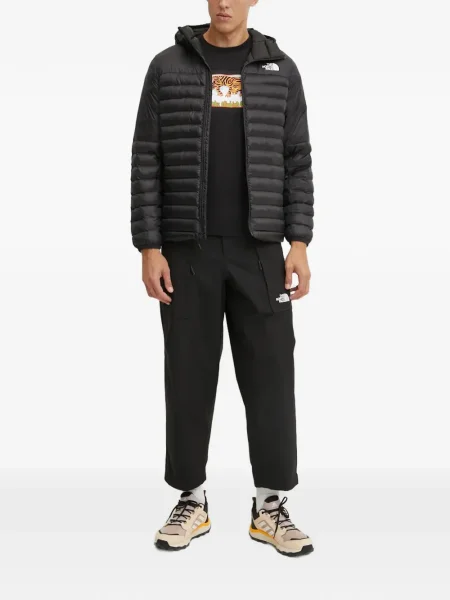 Яке The North Face с качулка черно